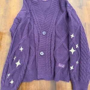 Speak now Taylor swift Cable Knit Cardigan with Star Accents